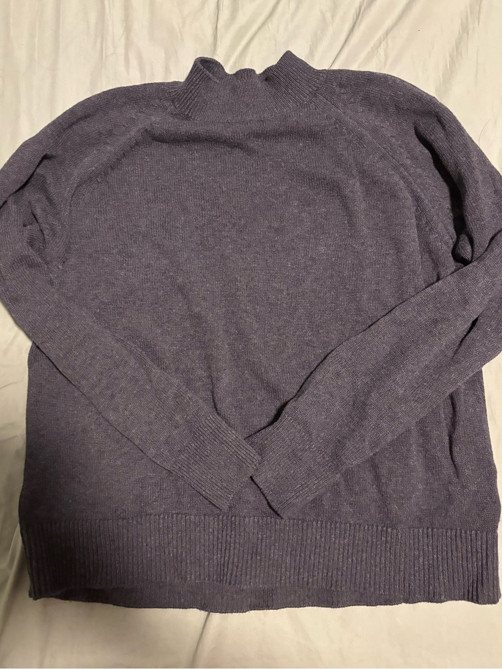 Mockneck Charcoal Sweater Quince Size M